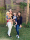 Latina creators of bilingual books for kids with their bilingual babies