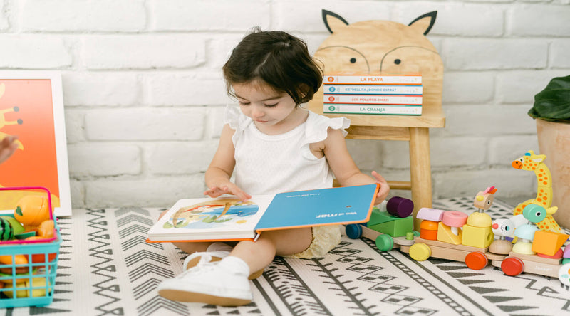 Play time is not complete without a set of bilingual books, including sound books and musical books, for kids for your bilingual toddler to choose from. 
