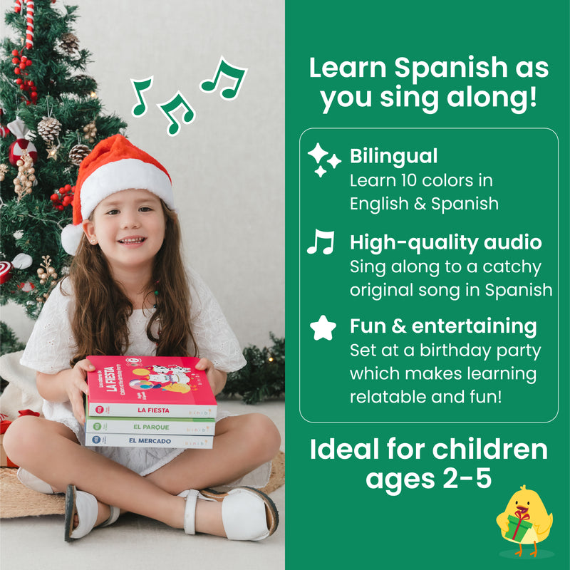 Colors At The Birthday Party Bilingual Musical Book