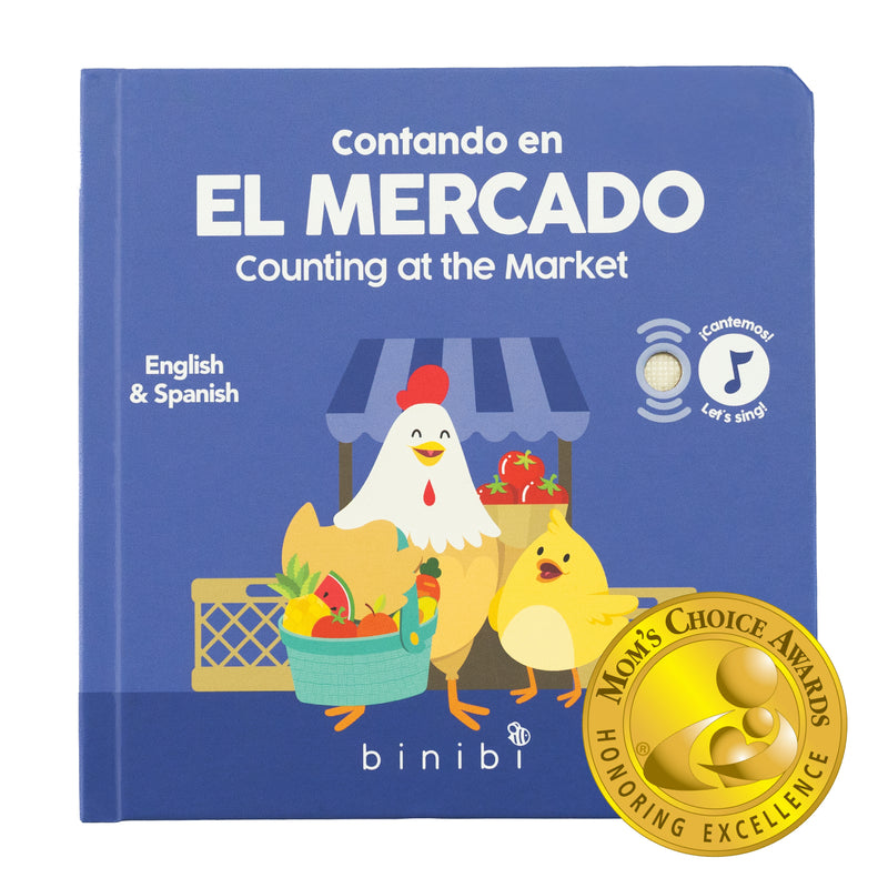 Counting At The Market Bilingual Musical Book