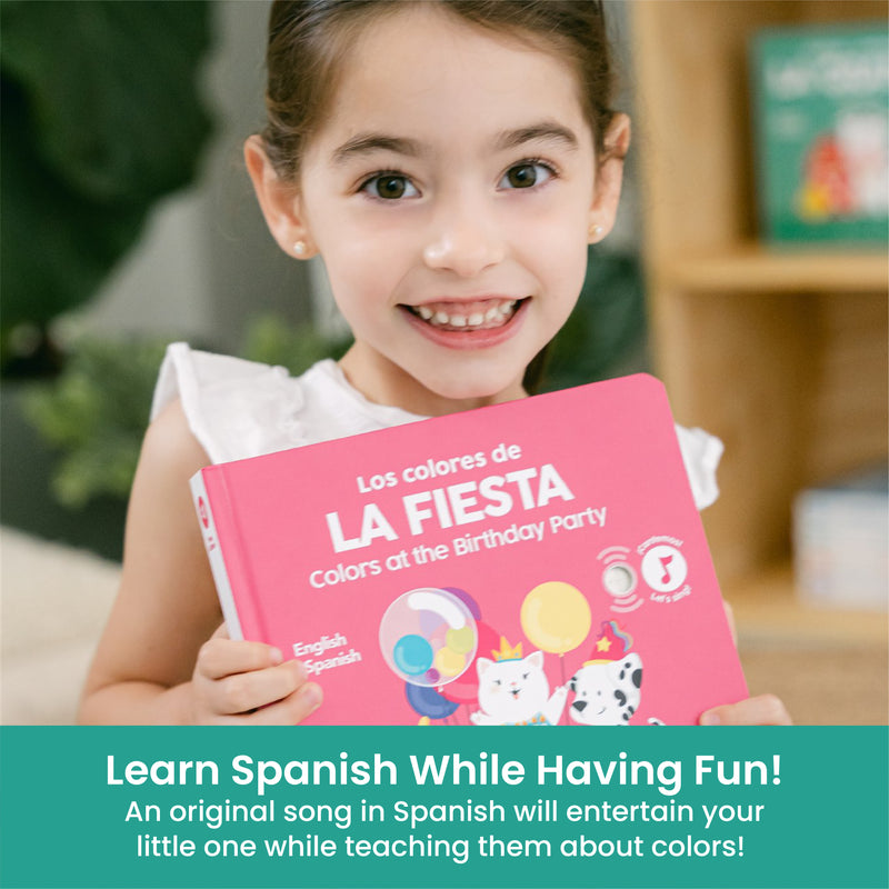 Colors At The Birthday Party Bilingual Musical Book