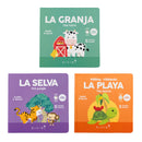 Spanish Animal Sound Book Set (3 Interactive Books)